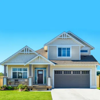 Interior view of a residential home during the framing stage, showing wooden wall studs, ceiling joists, and initial utility installations by Best Construction LA.