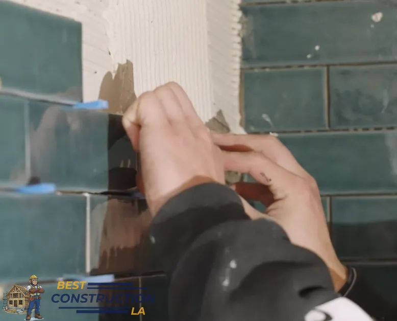 Modern bathroom renovation in Los Angeles with updated shower, tile, and vanity installation