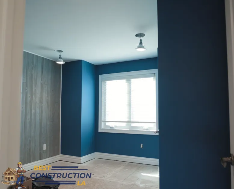 Room addition services in Los Angeles showing home expansion construction process